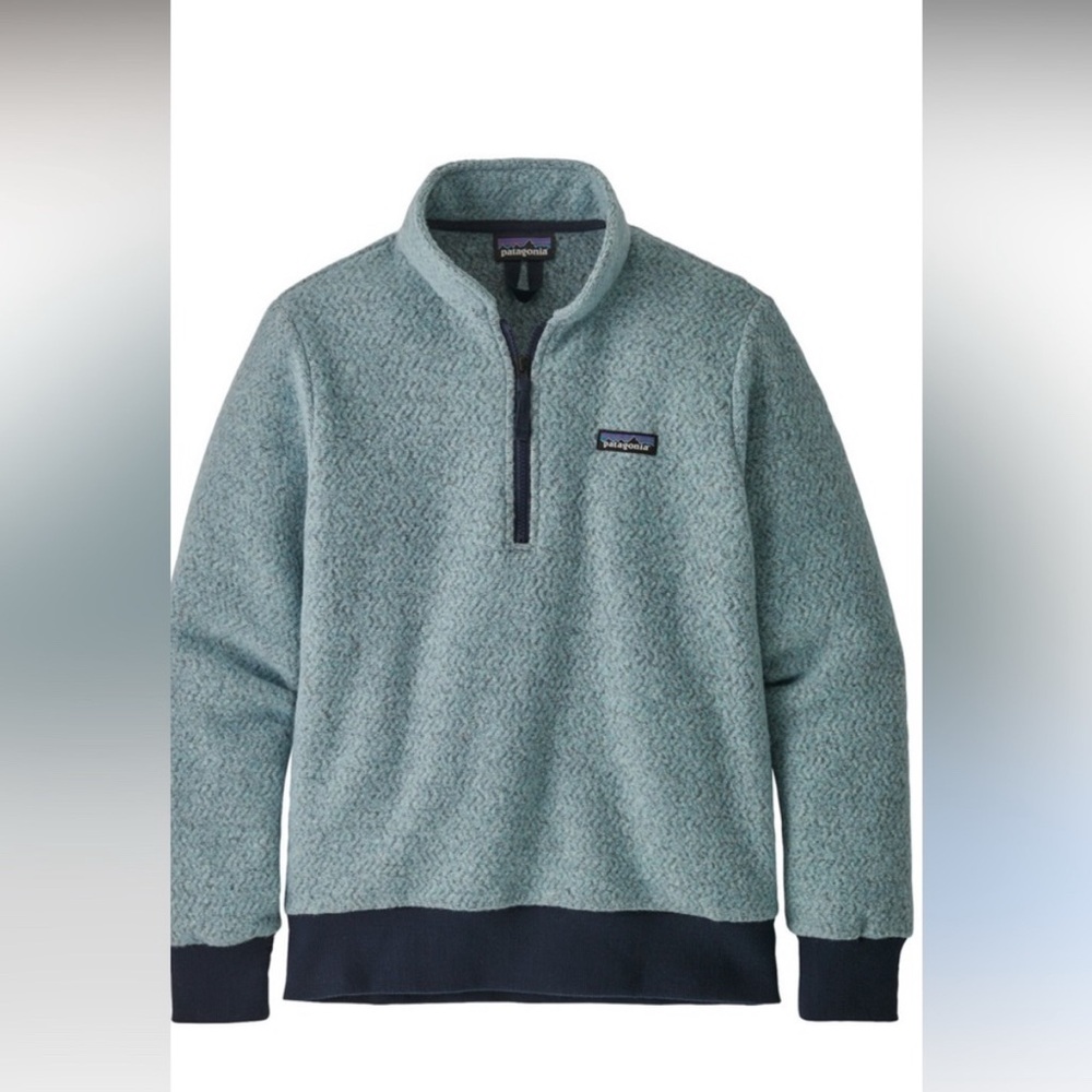 Patagonia Women’s Medium Blue Fleece Quarter Zip Sweater